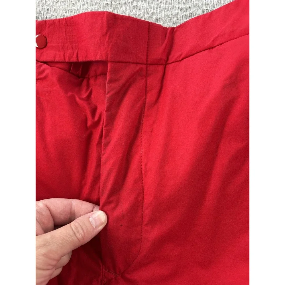Vintage Polo Ralph Lauren Snow Pants Size‎ Medium x34.5 Red Cotton Down Filled
